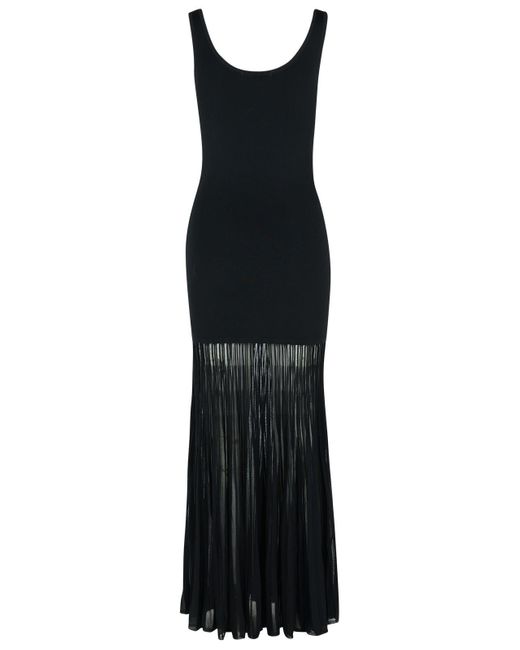 MICHAEL Michael Kors Black 'Scoop' Viscose Blend Dress for men
