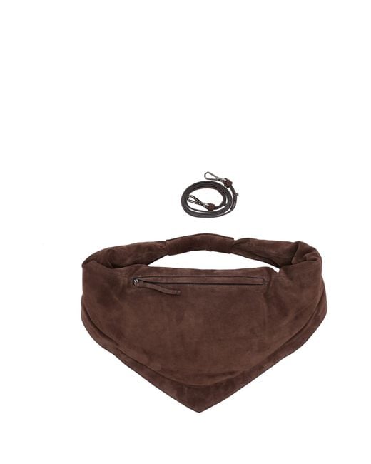 FEDERICO CINA Brown Maxi Tortellino Tote Bag Swede
