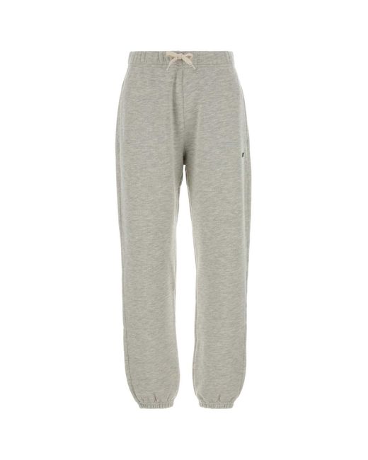 Autry Gray Embroidered Logo Sweatpants