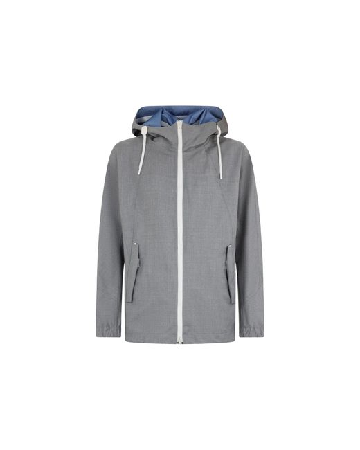 Herno Wollen Jack Met Capuchon in het Gray