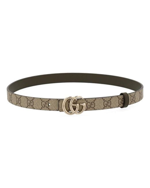 Gucci Brown Reversible Belt "Gg Marmont"
