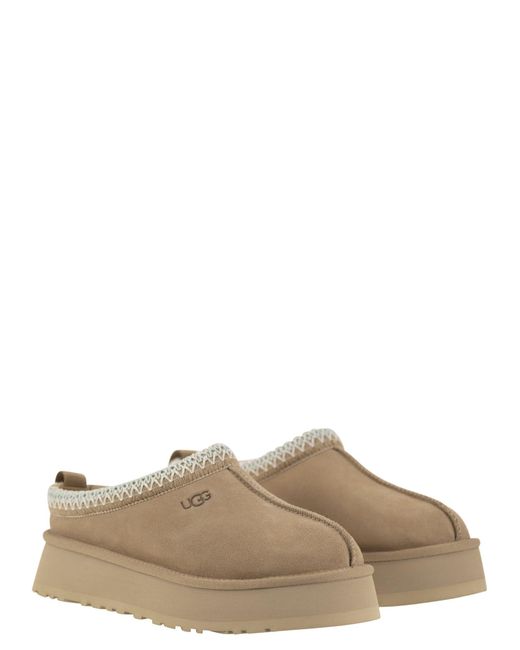 Ugg Brown Tazz Slippers With Platform