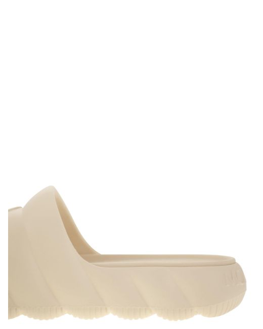 Moncler White Lilo Slipper