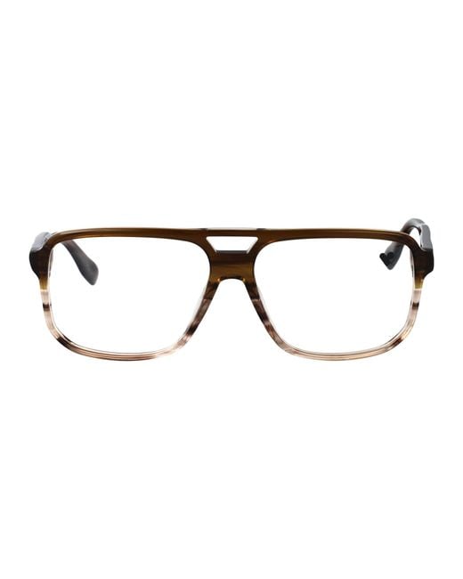 Karl Lagerfeld Brown Aviator Optical Kl6156 246 for men