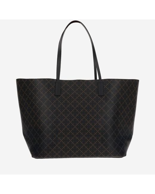 By Malene Birger Black Abi Floral Print Tote Bag