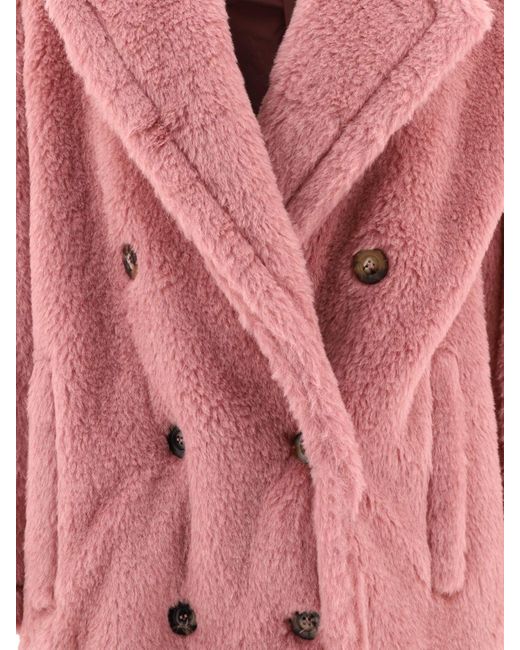 Max Mara Pink Übergroße Teddy Coat Zitto
