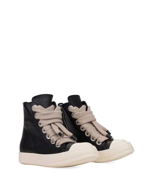 Rick Owens Black Leather Shoes