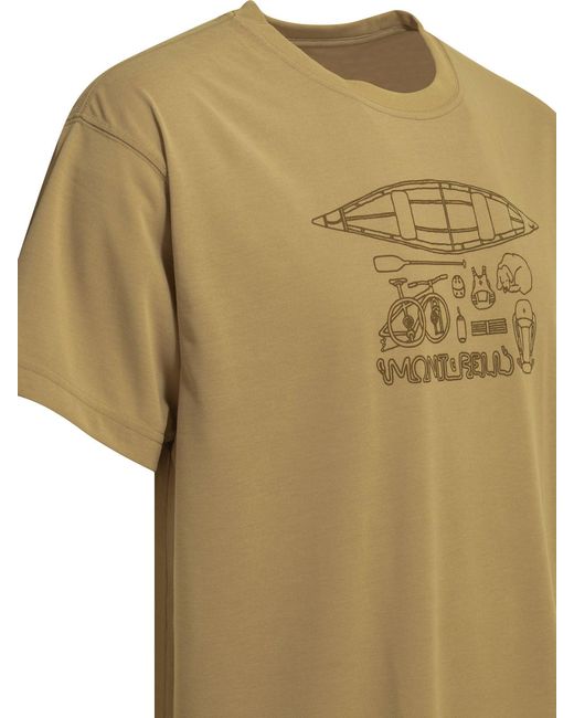 Montbell Green Polyester T-Shirt