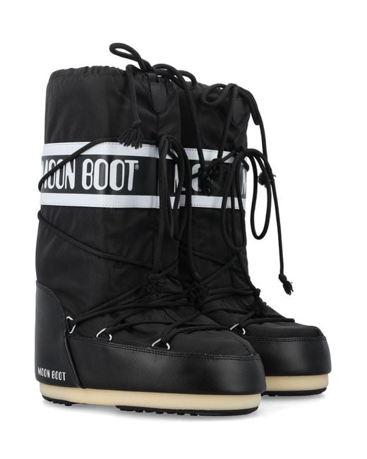 Moon Boot Black Icon High Nylon Upper