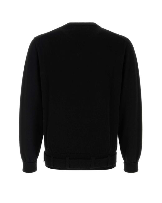 Random Identities Black Wool Blend Sweater