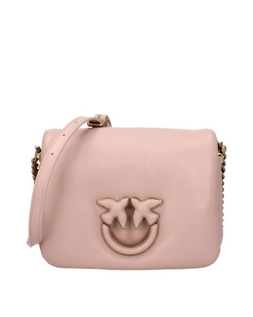 Pinko Pink Borse A Tracolla Love Donna Pelle Rosa/Rosa Cipria for men