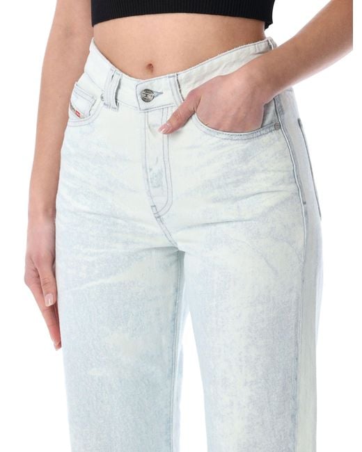 DIESEL Blue 1971 D-Sent Regular Satin Jeans