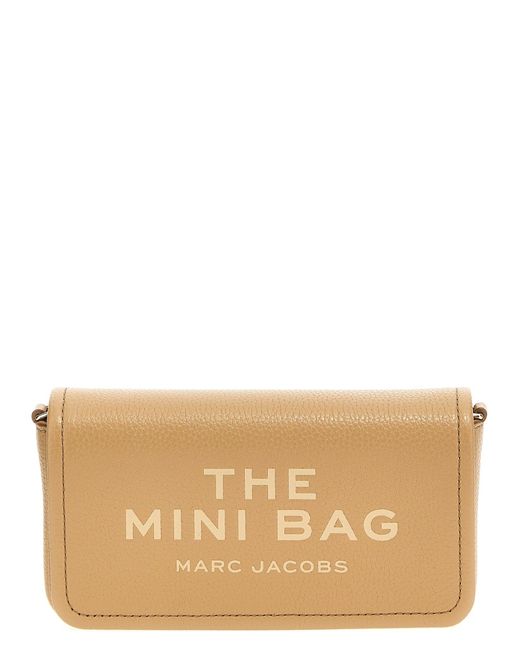 Marc Jacobs Natural 'The Leder Mini Bag' Crossbody Bag '
