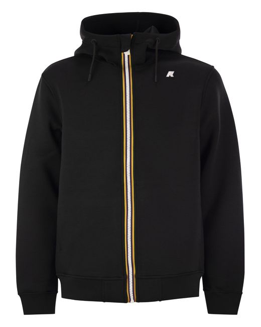 K-Way Rainer Iconic Reißverschluss Sweatshirt in Black für Herren