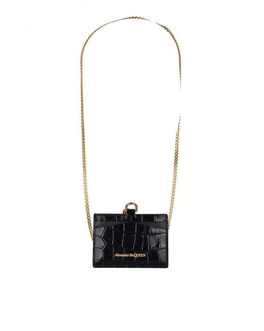 Alexander McQueen Black Alexander MC Queen Card Inhaber
