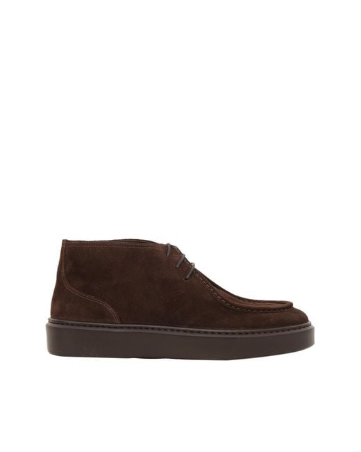 Doucal's Brown Sneaker Chukka Parabout (Gm) Visone Terre+F.Do T.Moro