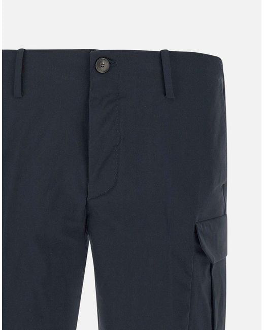 Rrd Blue Dark Slim Cargo Shorts for men