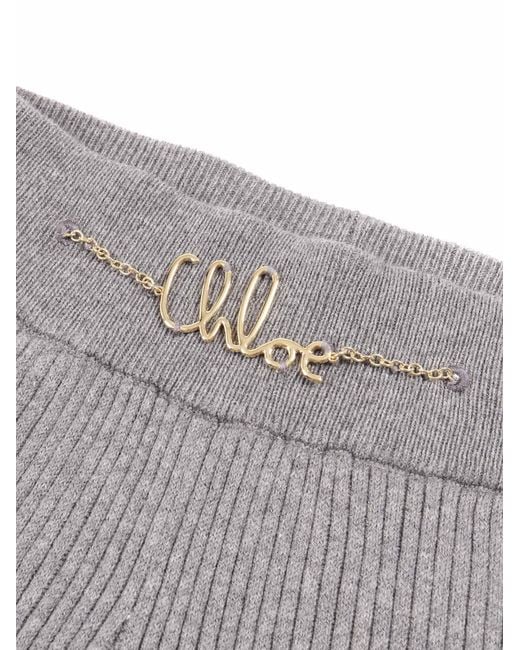 Chloé Pantalone-tricot in het Gray