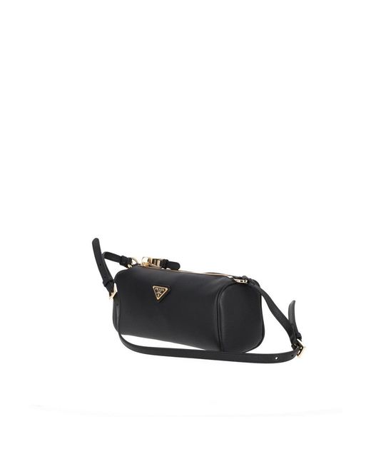 Prada Black Triangle Logo Shoulder Bag