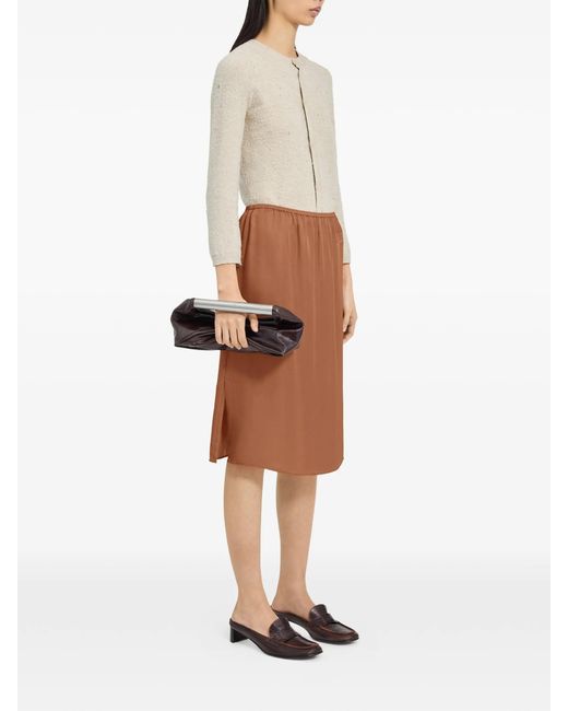 MM6 by Maison Margiela Brown Midi Skirt