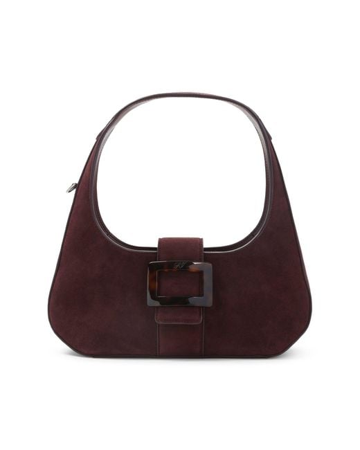 Roger Vivier Purple Belle Turtle Hobo Mini Bag