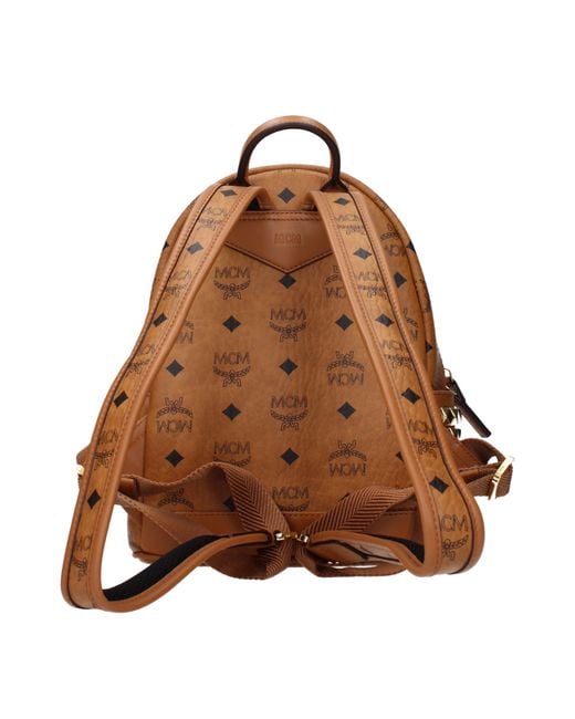 MCM Brown Zaini E Marsupi Uomo Pelle Marrone/Cognac