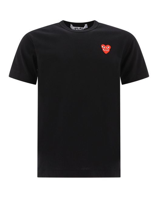 Comme des Garçons jouent "T-shirt" à double coeur " COMME DES GARÇONS PLAY pour homme en coloris Black