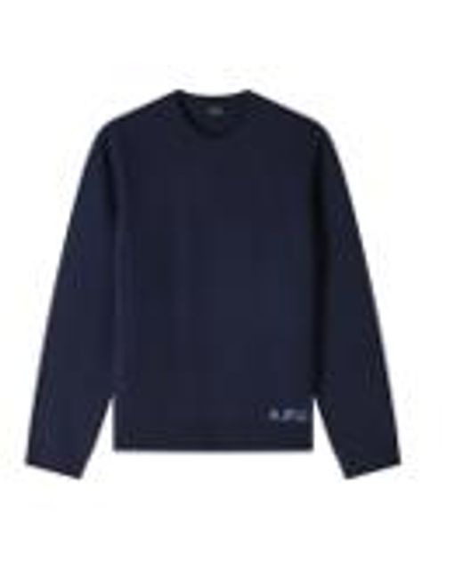 A.P.C. Pullover blau in Blue für Herren