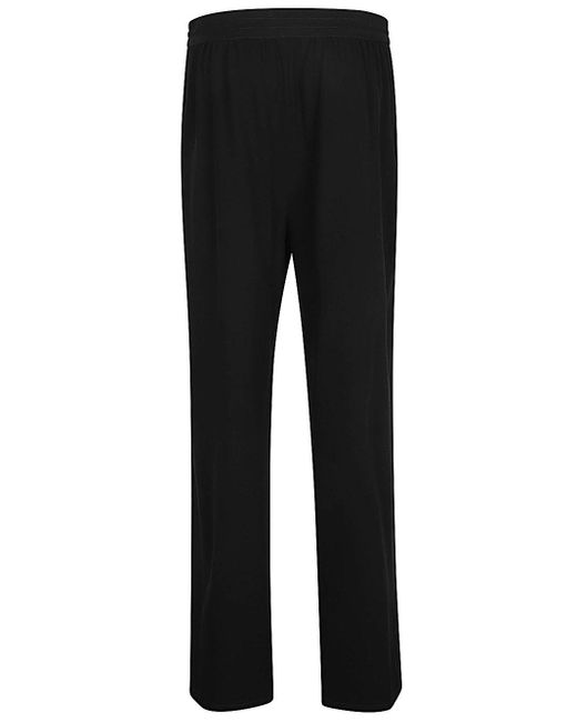 The Row Black Drawstring Wool Trousers