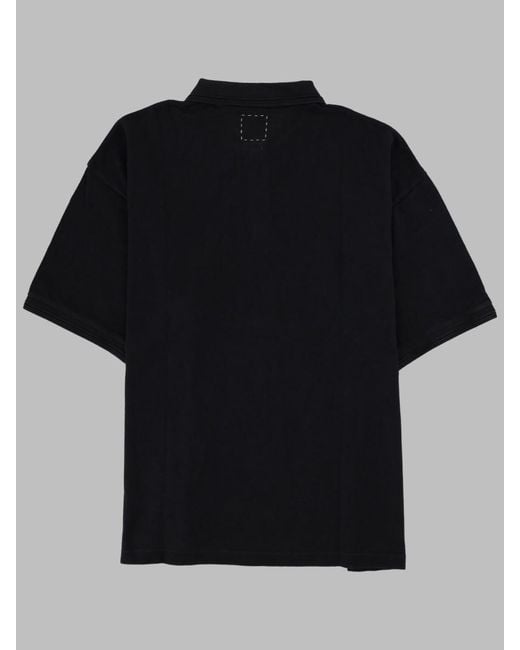Visvim Black Polo Con Patch