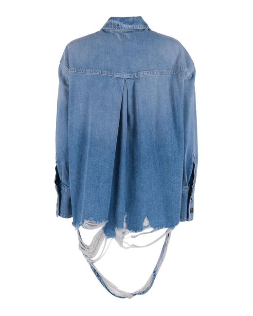 Dondup Blue Shirt Cotton