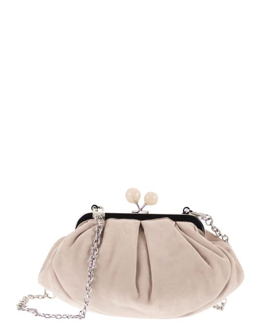 Weekend by Maxmara Natural Wkavalois Small Suede Bag