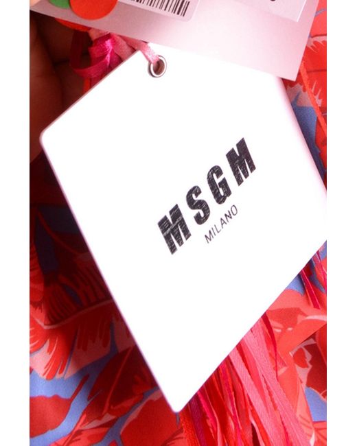 MSGM Red Damen polyester kleid