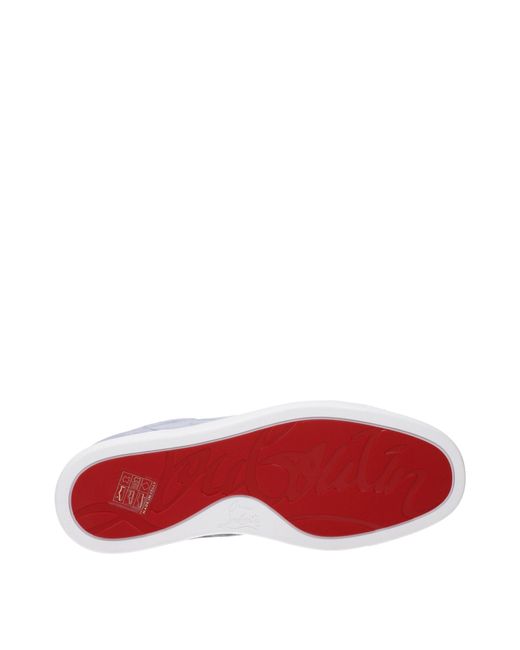 Louboutin Blue Sneakers Louis Junior Suede