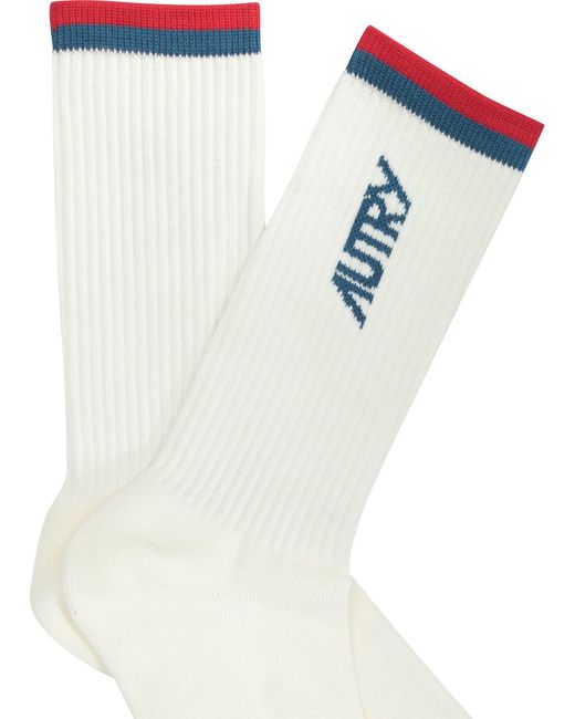 Autry White Socks for men