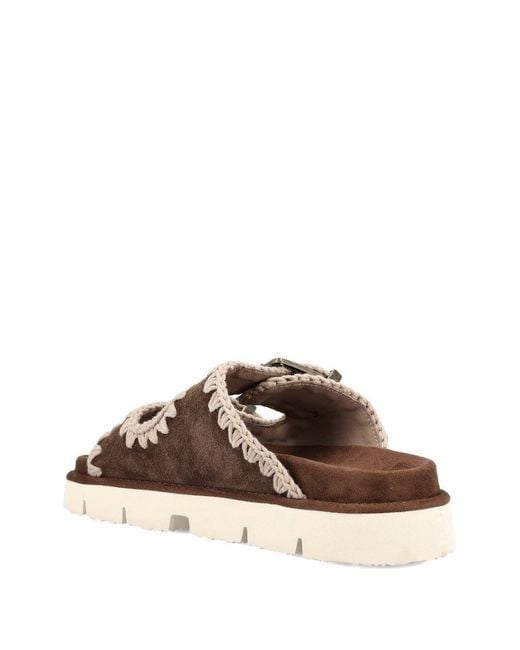 Mou Brown Sandals Outer: Calf Suede