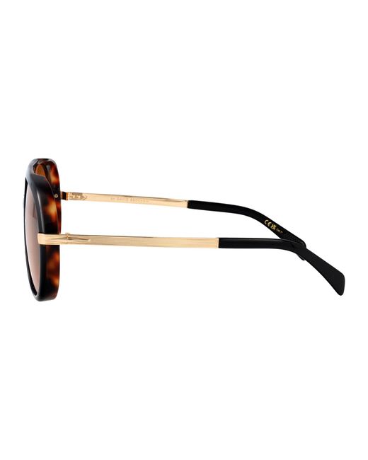 David Beckham Brown Aviator Sunglasses Db 99/Voyager Xwy for men