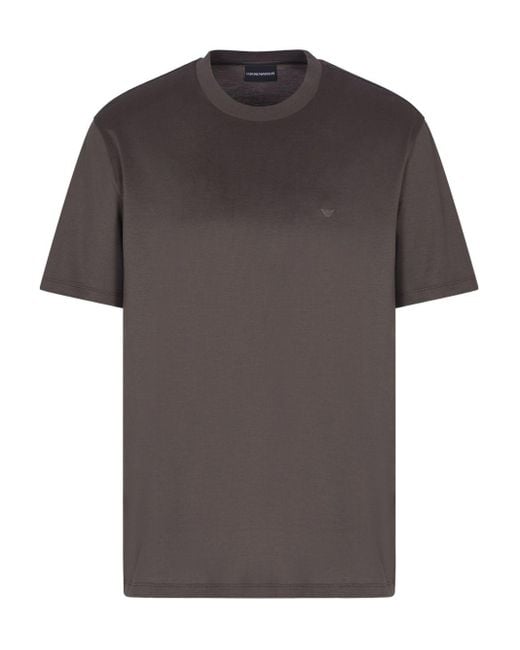 Emporio Armani T-Shirt Mit Adler-Logo in Gray für Herren