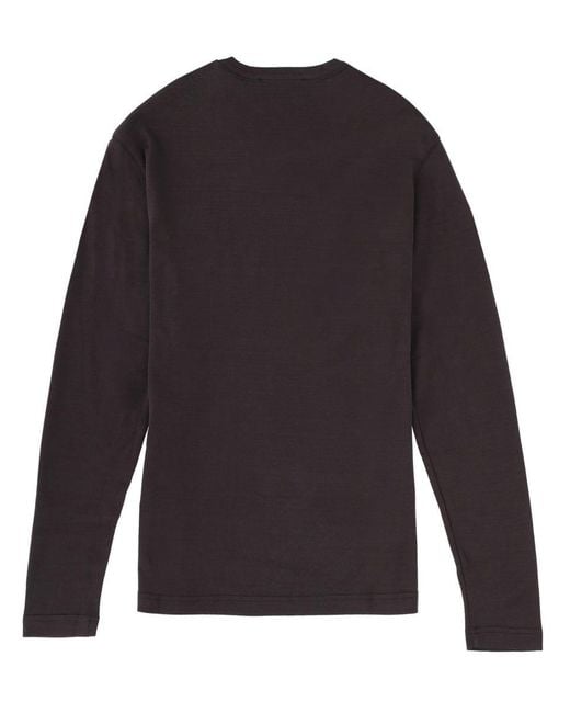 Lemaire Blue Solid Round Neck Top
