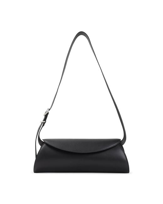 Jil Sander Black Cannolo Shoulder Bag