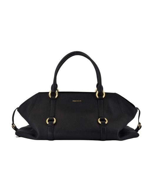 Farringdon Maxi Purse Alexander Mc Queen Leather Black Alexander McQueen