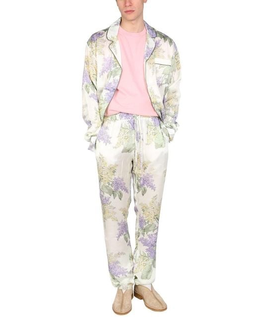 MOUTY Gray Tulum Pajamas Shirt for men