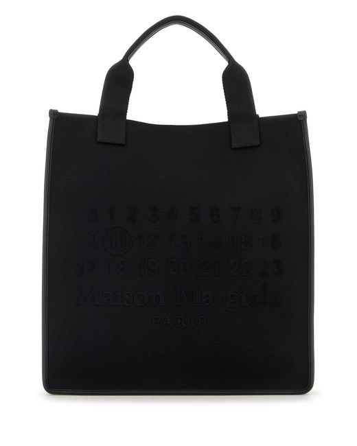 Maison Margiela Black Canvas Shopping Bag