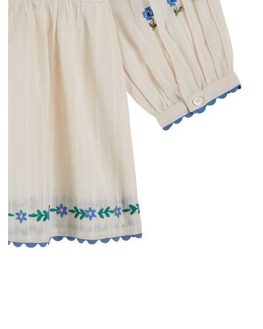 Emile Et Ida White Vestito Blouse Brodee