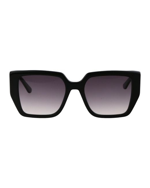 Karl Lagerfeld Black Square Frame Sunglasses