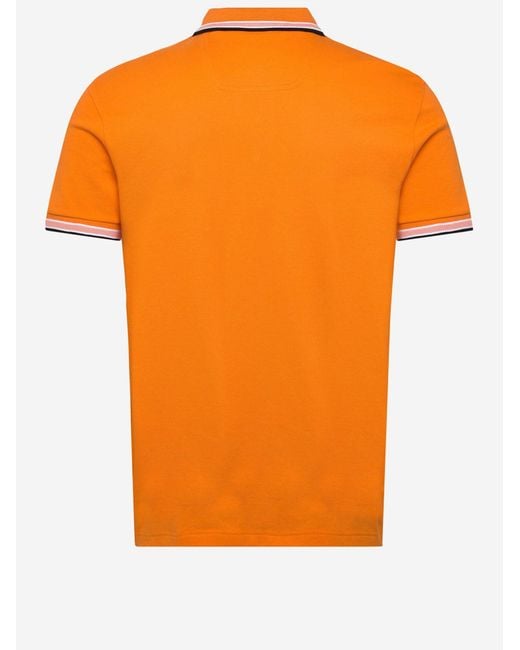 Boss Orange Cotton Piqué Polo Shirt With Logo for men