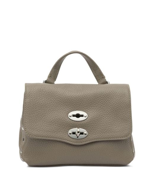 Zanellato Metallic Postina Daily Giorno Baby Leather Handbag