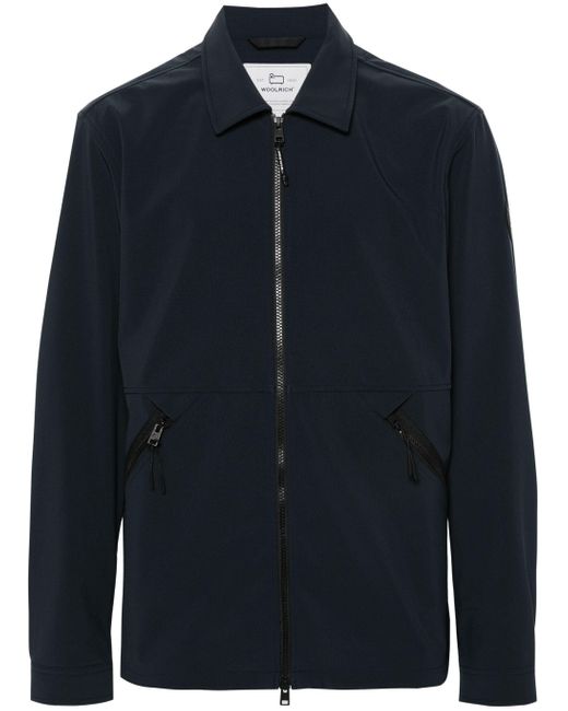 Giacca Con Zip di Woolrich in Blue da Uomo