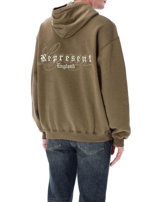 Represent Natural Legacy Overprint Hoodie for men
