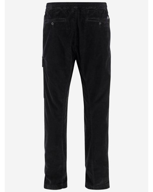 C P Company Black Stretch Cotton Pants